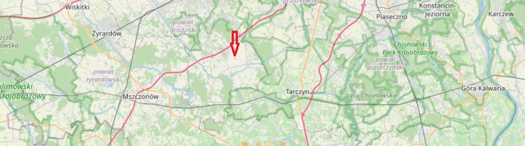 Działka budowlana ** 3000 m2 **, 35 km od warszawy