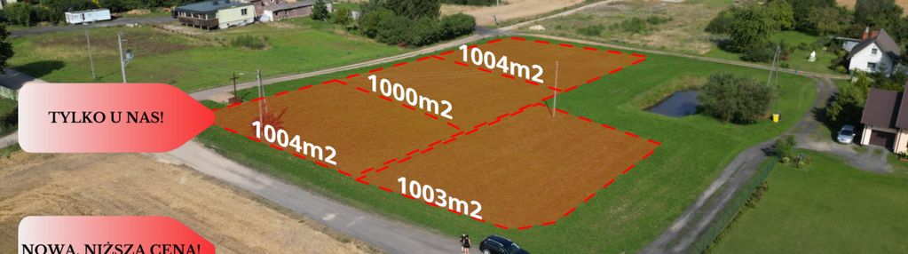 Tylko u nas! cztery działki, spokojna okolica