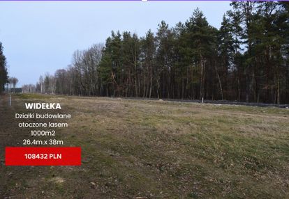 Działki 10a pod zabudowę pod lasem- widełka