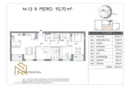 Ruczaj i 92,7 m² z 2 loggiami na ostatnim piętrze