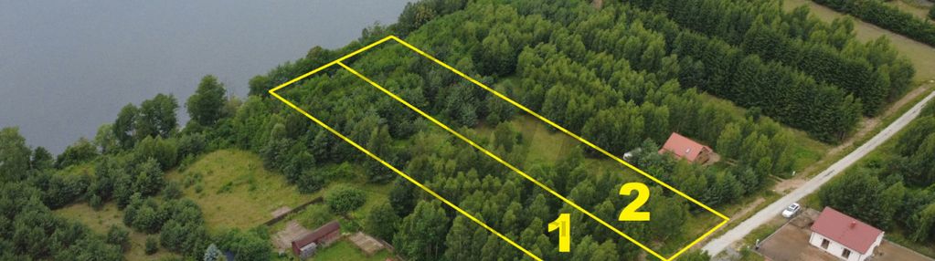 Działka z linią brzegową, plan miejscowy, media