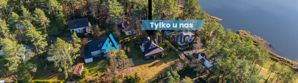 Dom łubiana z widokiem na jezioro sudomie