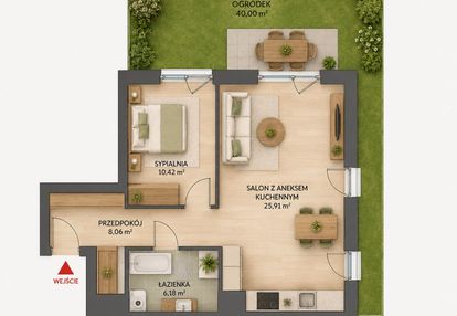 50 m² | 2 pokoje | tramwaj + obwodnica