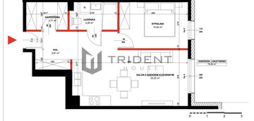 2pokoje z garderobą i ogródkiem w nowej inwestycji