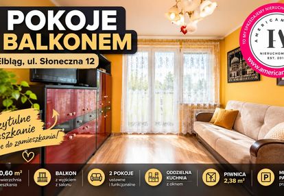 2 pokoje z balkonem