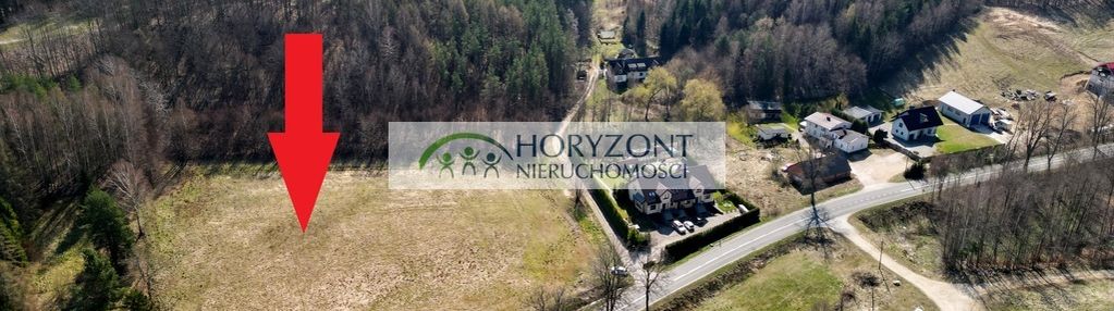 Brodnica górna działka na wzgórzu przy lesie