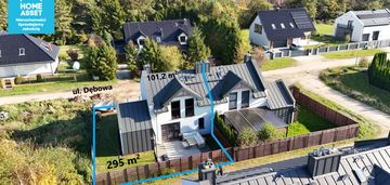 Dom wśród lasów puszczy darżlubskiej