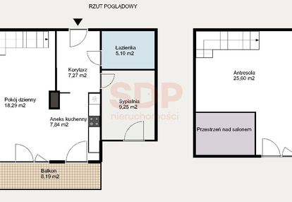 3 pok. i antresola i balkon i komórka