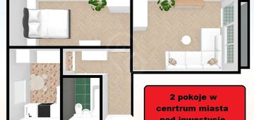 Dwupokojowe mieszkanie w ścisłym centrum