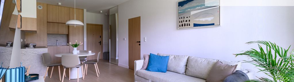 Dwupokojowy apartament pod klucz nad jeziorem