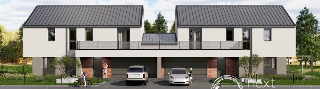 Nowoczesny dom 6 pokoi podwójny garaż borowina