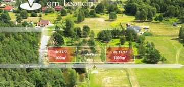 Działka budowlana 1000 m² przy lesie, wincentówek