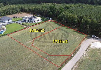 Działka budowlana, linia lasu 30 km od bydgoszczy