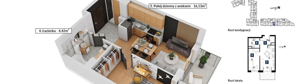 Mieszkanie w atrakcyjnej lokalizacji m-127