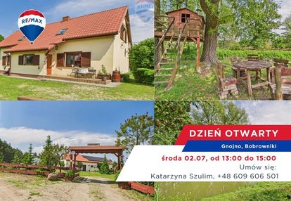 Ranczo w lesie z wyspą stawem basenem stajnią