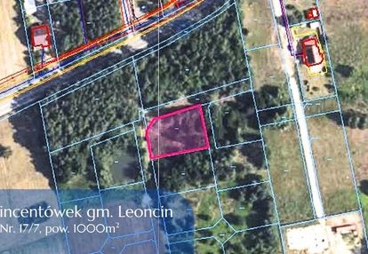 Działka budowlana 1000 m² przy lesie, wincentówek