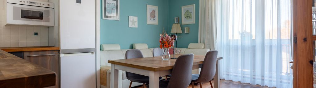 3 pokoje z aneksem, balkonem i dużą łazienką