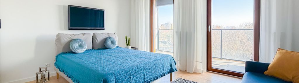 Kawalerka z loggią i widokiem na tor służewiec