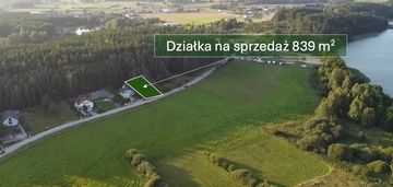 Działka budowlana 839m2 nad jeziorem lubowidzkim