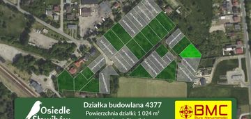 Działka budowlana koszęcin 1024m2 ul. słowików