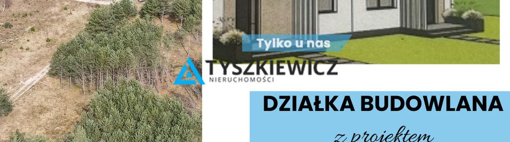 Działka z projektem budowlanym - dom bliźniak