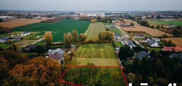 1612 m2 działka budowlana przy drodze, paprotnia