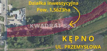 Działka inwestycyjna o pow. 1,5623ha - kępno