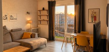 Komfortowe, 2-pokojowe mieszkanie z balkonem – nowe miasto,
