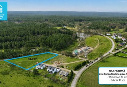 Działka budowlana 4829 m²  – domatówko, gm. puck