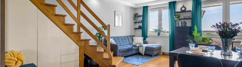 2 poziomy| 2 balkony| blisko metra| klimatyzacja