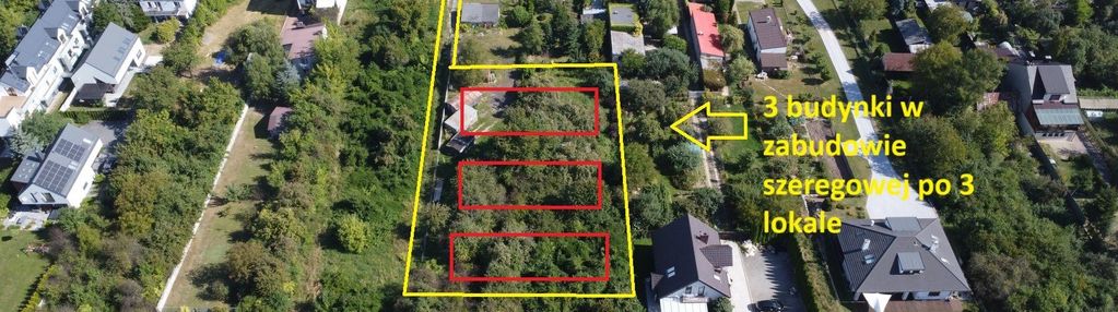 Działka około 1726 m2, z wz na 9 segmentów