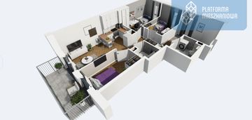 3 pok + 2x balkon + parking | metro karolin