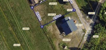 Działka z prądem 10 ar tuż przy ulicy prostej