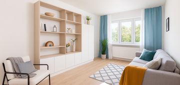 1 -> 2 pokoje na muranowie