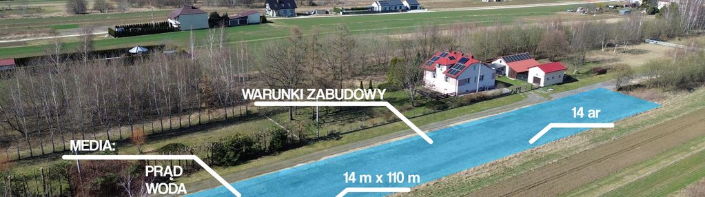 Uzbrojona działka / 14ar/ wydane wz / rudna wielka