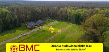 Działka otoczona lasami 585m2 koszęcin 160zł/m2