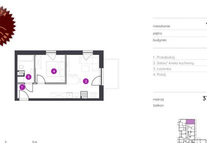 2 pok 38 m2 super lokalizacja