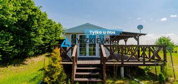 Działka budowlana z pięknym domkiem całorocznym!