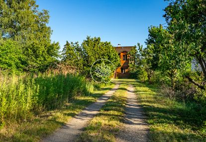 Dom z bali dębowych na dużej działce 2000 m2