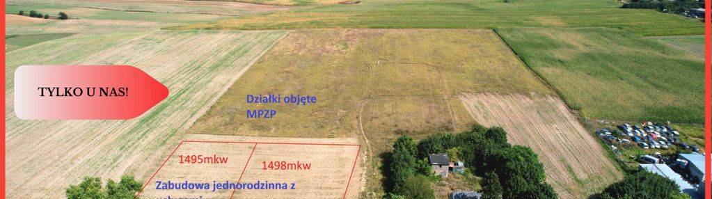 Działka przy drodze wojewódzkiej