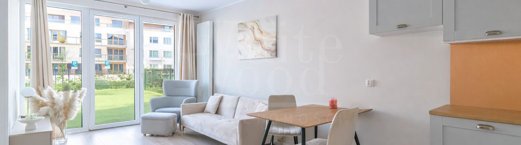 2 pokoje z ogrodem w idealnym stanie