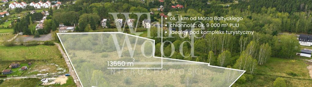 Grunt inwestycyjny nad morzem koło rowów