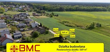 Działka budowlana strzebiń ul. kościuszki 583m2