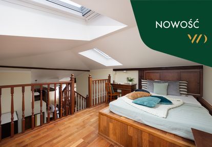 Piekny widok na centrum, duża antresola