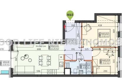 M3 stan deweloperski 58,89 m2, kolbuszowa