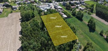 Działki 1000 m² z wz,  gawłów gm. sochaczew