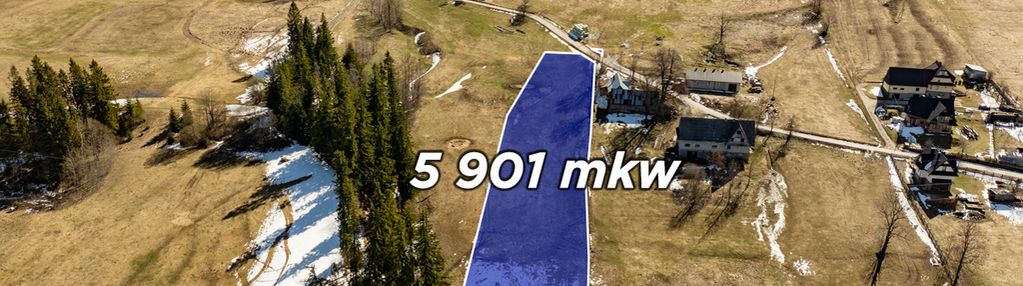 Sierockie | działka 5901m2 | wztka 4 domy