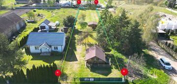 Uzbrojona działka z domkami przy jeziorze!2000 m2
