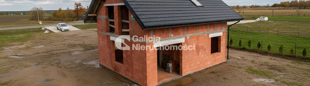 Nowy dom w stanie surowym otwartym - działka 8ar