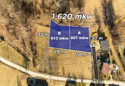 Działki budowlane siepraw po 8 ar - z dala od s7